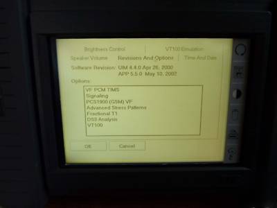 Ttc acterna testpad 2000 t-berd 2207 DS1 & DS3 tester