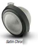 4 shepherd ball swivel caster satin chrome rubber tread