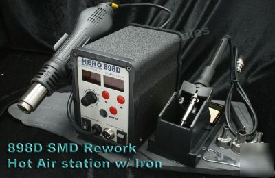 898D smd rework hot air soldering desoldering station