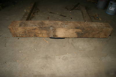 Antique rustic hewn white oak mantel, reclaimed lumber