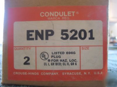 Crouse-hinds enp 5201 enp plug