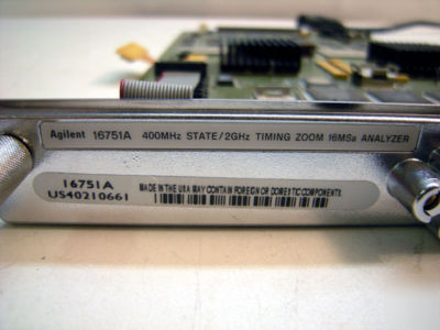 Hp agilent 16751A 400 mhz logic analyzer