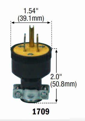 New 12PCS cooper 15A 125V commercial grade rubber plugs