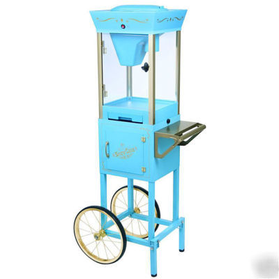 New retro style snow cone shaved ice maker machine cart 
