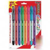 Pentel rsvp stick pen - point tip - assorted
