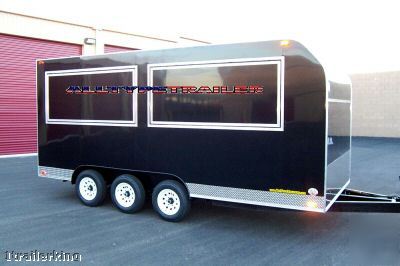 18' enclosed event vendor catering concession trailer