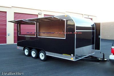 18' enclosed event vendor catering concession trailer