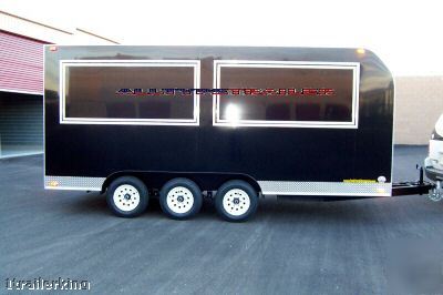 18' enclosed event vendor catering concession trailer