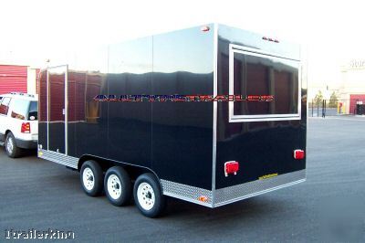 18' enclosed event vendor catering concession trailer