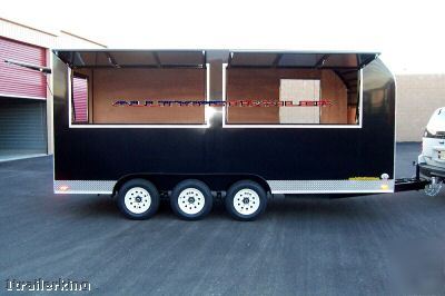 18' enclosed event vendor catering concession trailer