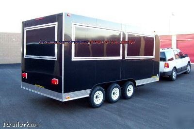 18' enclosed event vendor catering concession trailer