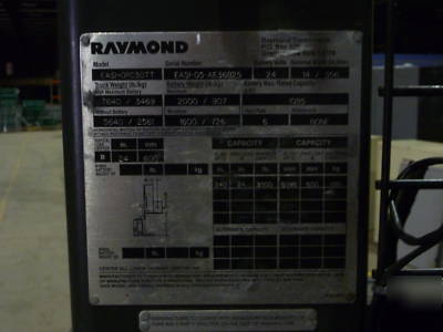 2005 raymond order picke***nice**plus battery charger**