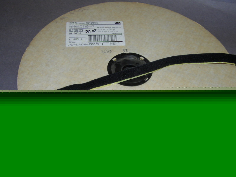 3M scotchmate 5/8X50 sticky black fastening loop velcro