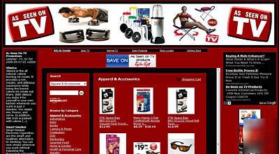 As seen on tv turnkey website with free hosting 4 life 
