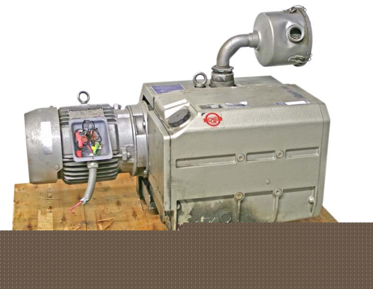 Becker u-2.165-sa rotary vane vacuum pump w/5HP motor