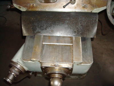 Bridgeport mill w/ power feed & slotting head. 42