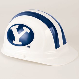 Brigham young cougars college logo hard hat