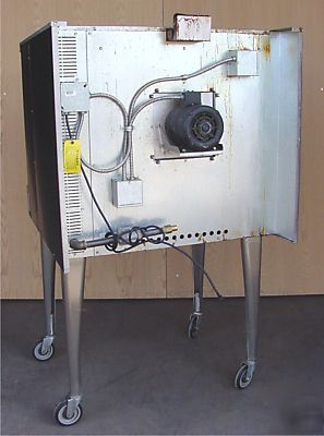 Imperial single deck gas convection oven on casters 