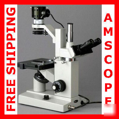 Inverted tissue culture trinocular microscope 40X-640X 