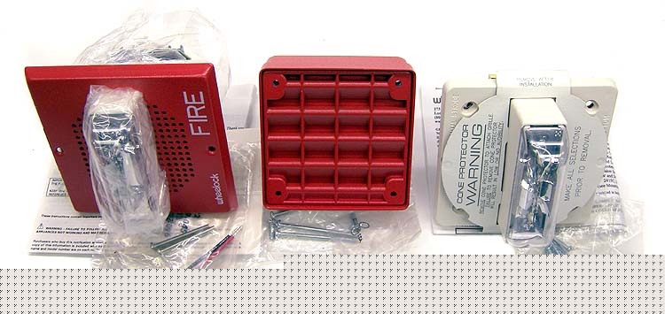 New lot wheelock fire alarm signal strobe speaker horn/ 