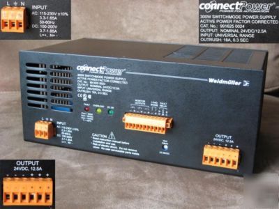 Weidmuller connectpower 12.5A 24V output power supply