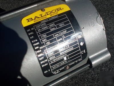Baldor dc industrial electric motor CDP4355 180V 1750R