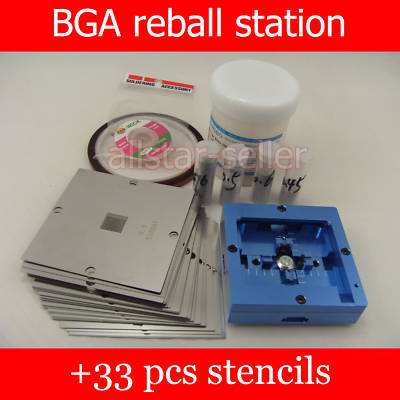 Bga rework reballing station +33PCS stencils template