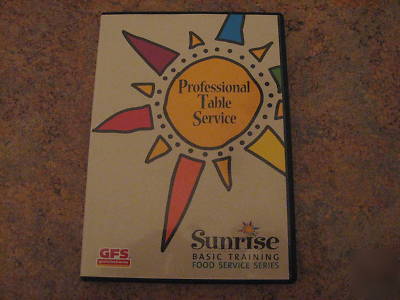 Food service/restaurant training dvds - sunrise
