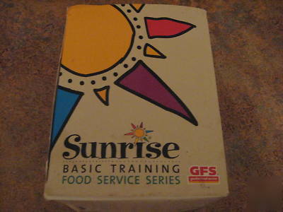 Food service/restaurant training dvds - sunrise