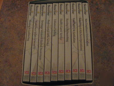 Food service/restaurant training dvds - sunrise