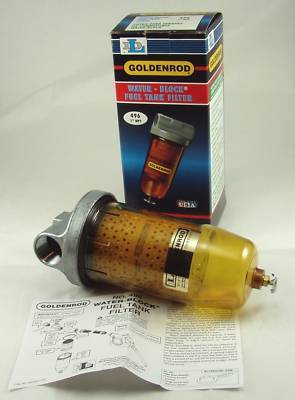 Goldenrod water-block fuel filter 1