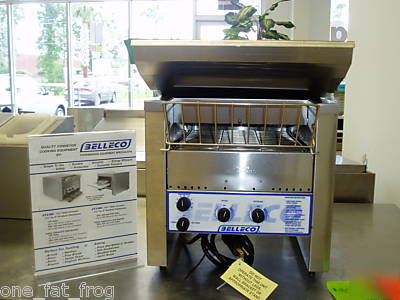 New belleco jt-2 tabletop conveyor commercial toaster