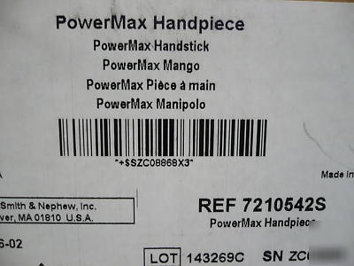 New dyonics power console & powermax shaver handpiece