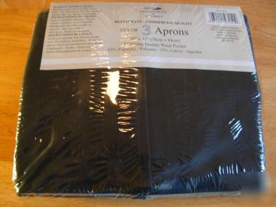 New in package - set of 3 commercial quality aprons