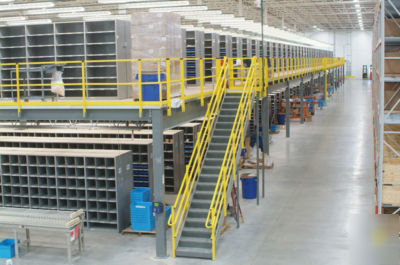 Used steel mezzanine 160,000SQFT industrial floor deck