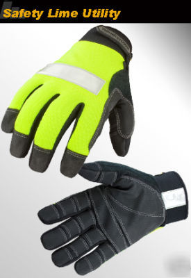 Youngstown 08-3700-10-m utility gloves high visibility
