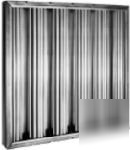  baffle hood grease filters-box of 6 25 x 20 galvanized