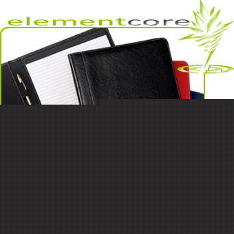Leather memo pad holder folder agenda - blue red black