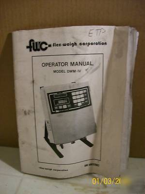 Flex weigh dwm-iv scale control enclosure
