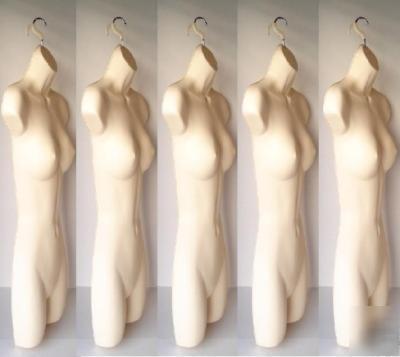 Lot of 5 flesh mannequin forms / manikin maniquin