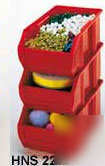 Black hang-n-stack bins - 6 QUS220 - qua-HNS220BL