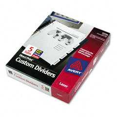 Custom 3-hole divider with cd for black/white laser pri