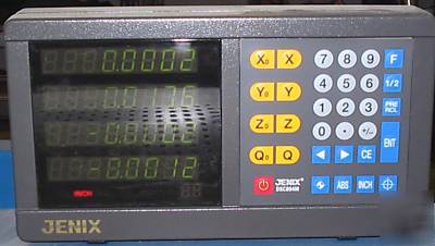 Dro jenix usa 4 axis fits 9 x 42 knee mills 749.00