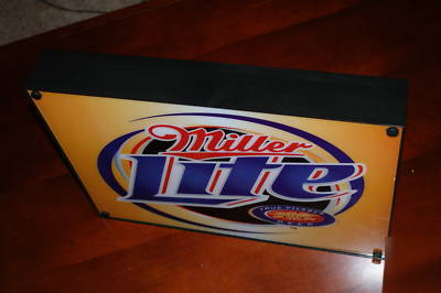 New miller lite bar neon box sign ..the only 1 on ebay 