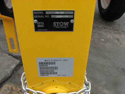 New stow plaster & mor mix 5.5HP hond 6CF MS63H5 damage