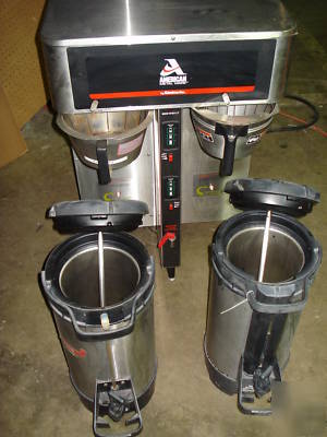 Vnc grindmaster dual airpot coffee brewer, dispensers