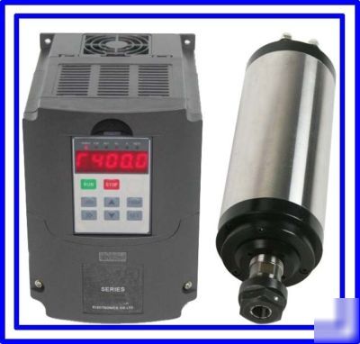 Water-coole motor spindle 3KW and matching inverter
