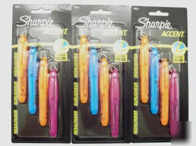12 sharpie accent highlighter with smear guard and hook