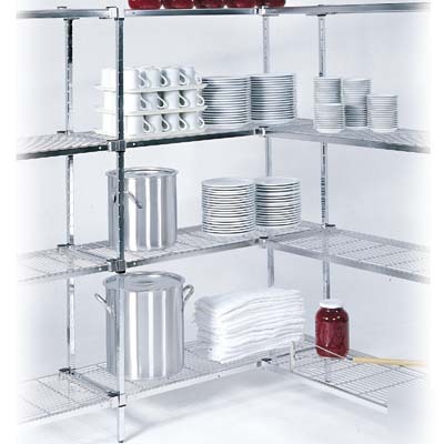 Amco 2'X6'X6' wire 4-shelf shelves restaurant racking