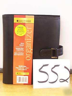 Day-timer organizer #44315 leatherlike black desk size 